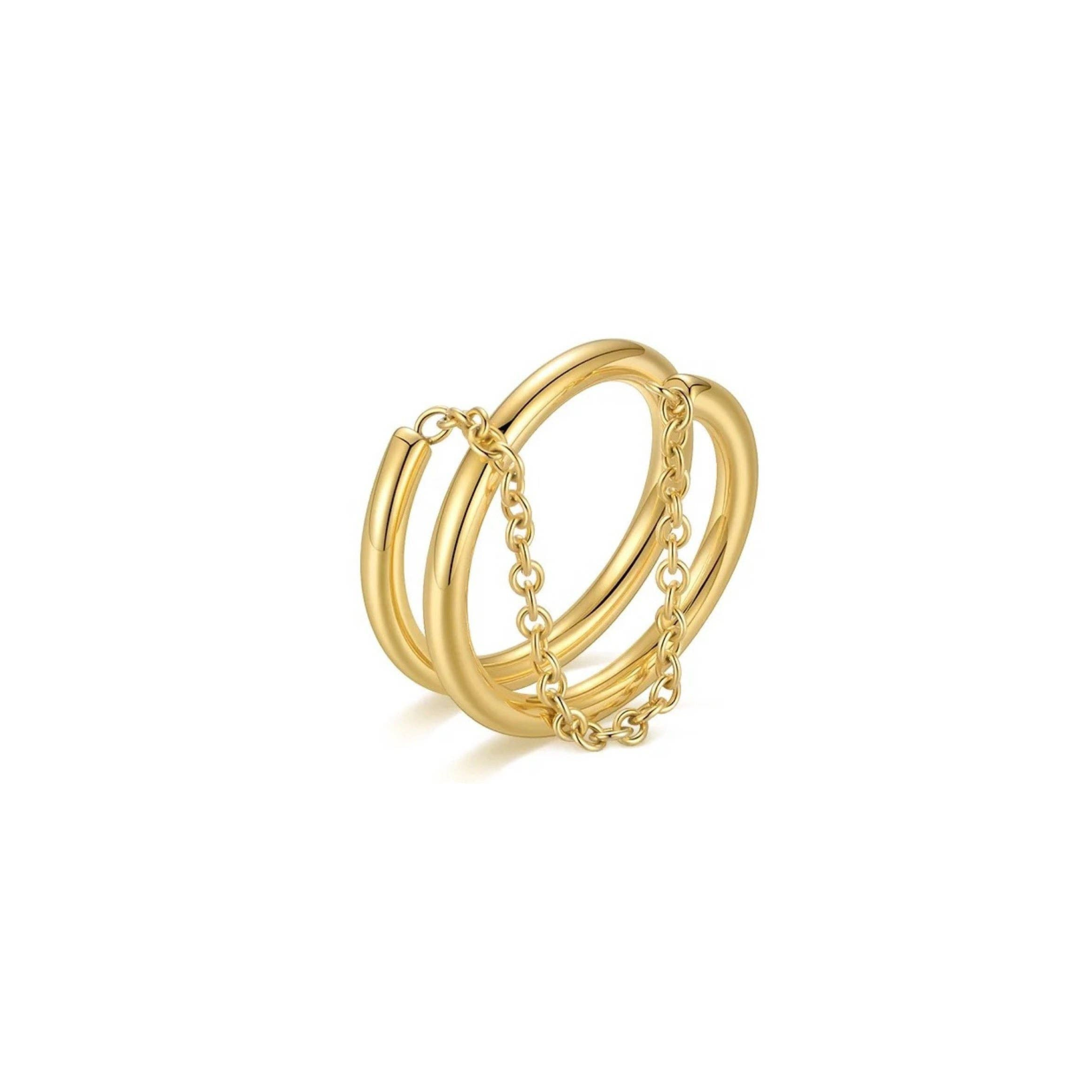 Jordan 18k Gold Plated Ring