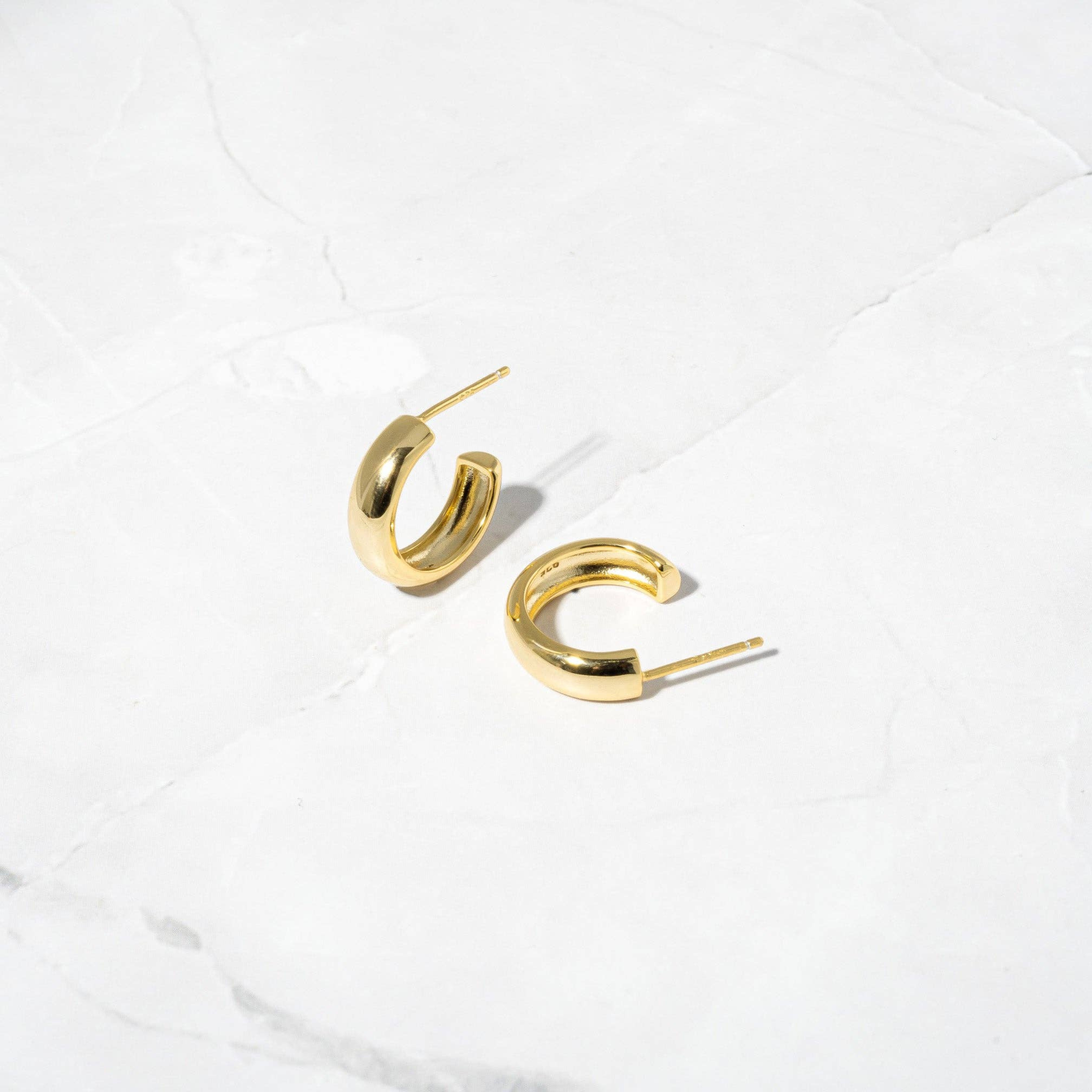 Tyler Hoop Earrings: Gold